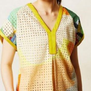 Anthropologie eyelet blouse~M